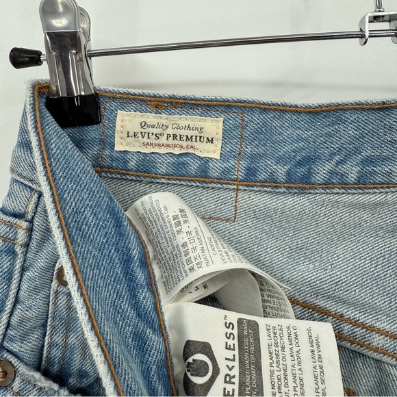 Levi's 501 Premium High Rise Straight Leg Button Fly Stars and Stripes 28 x 30 - Picture 14 of 16